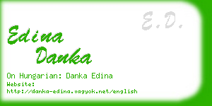 edina danka business card